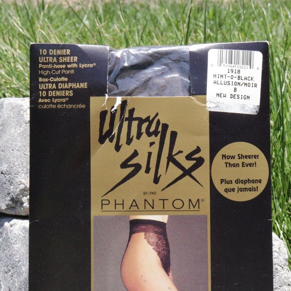 🌏 3 Packs of Vintage Black Pantyhose - Size B - Picture 5 of 10